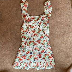 Blue Rain Floral Dress - Size M